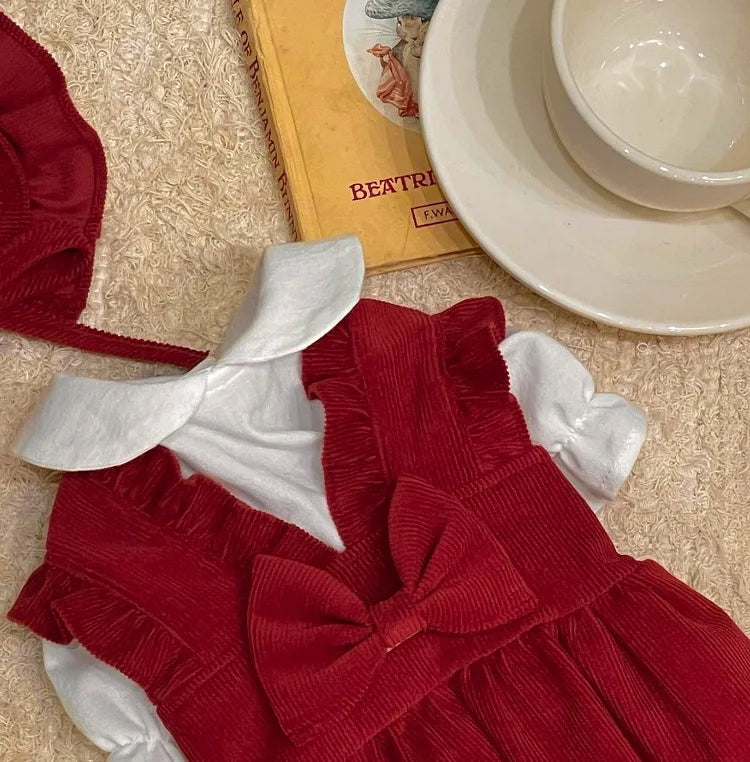 The VelvetBow™ Christmas Dress